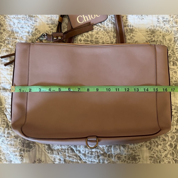 Chloe’ Leather Tote with Coin Pouch - Picture 6 of 9